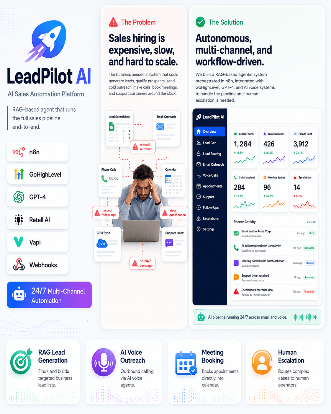 LeadPilot — Full-Cycle Sales Automation preview